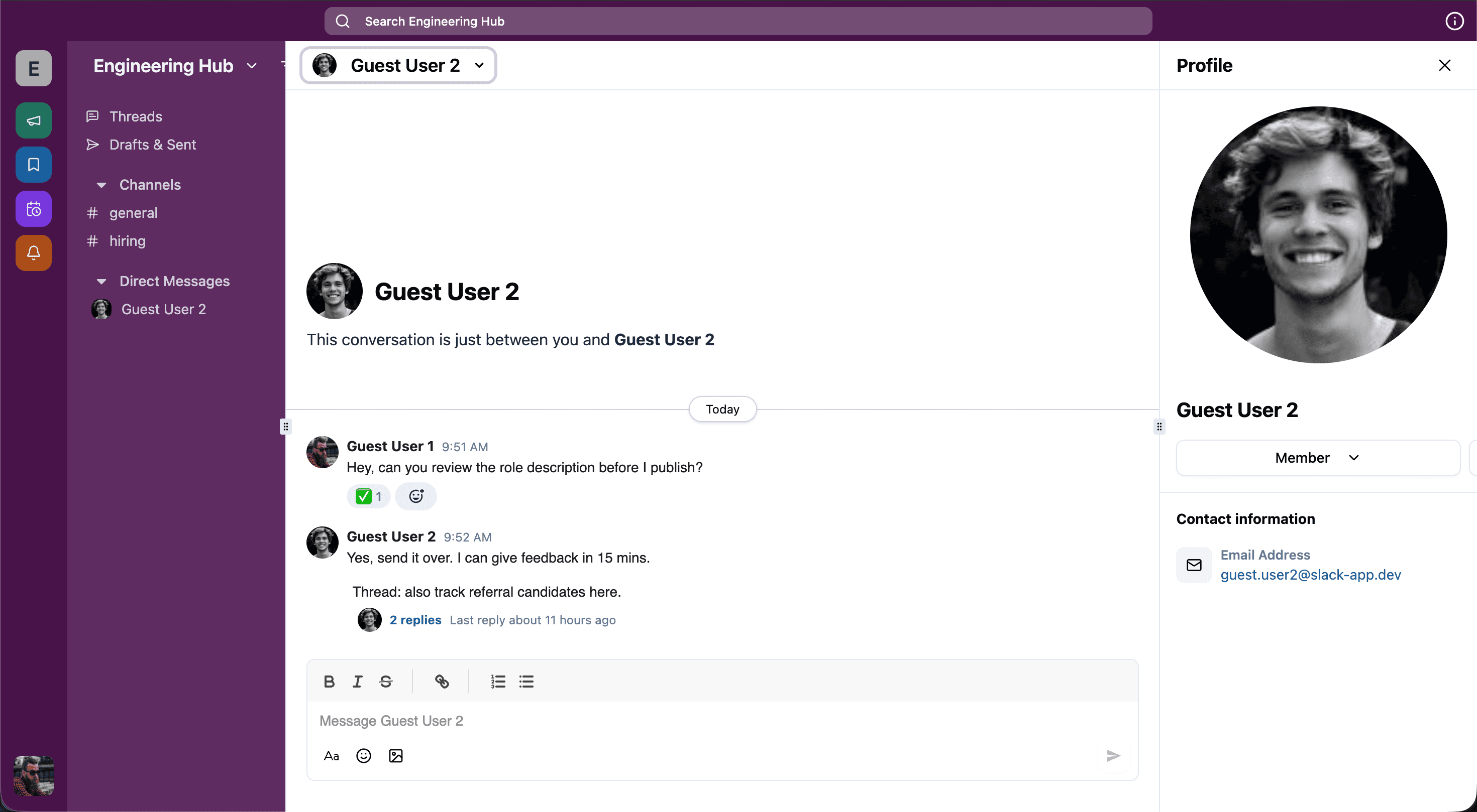 Slack preview